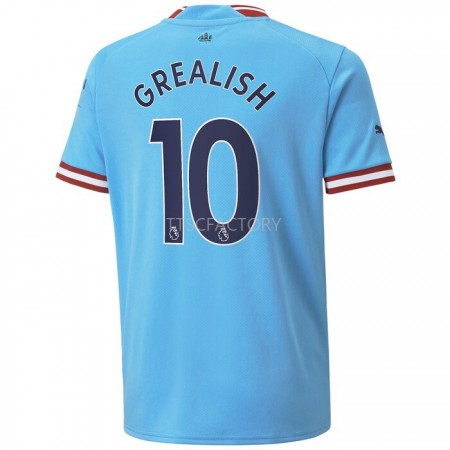 Koszulka Manchester City Grealish 10 Domowe Stroje Piłkarskie 2022/23 Krótki Rękaw